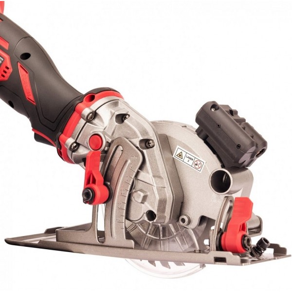 Akumuliatorinis mini diskinis pjūklas 115mm su lazeriu 20V LI-ION